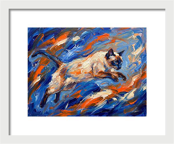 Siamese Cat In Motion