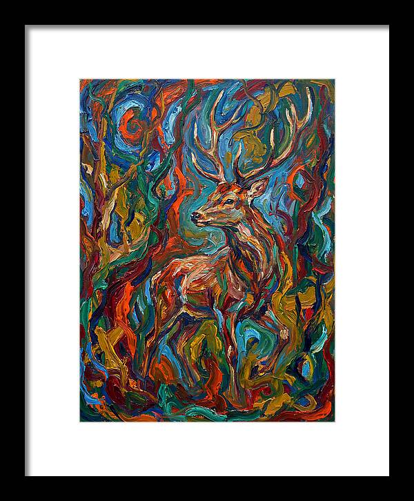 Sika Deer In Expressionist Colors