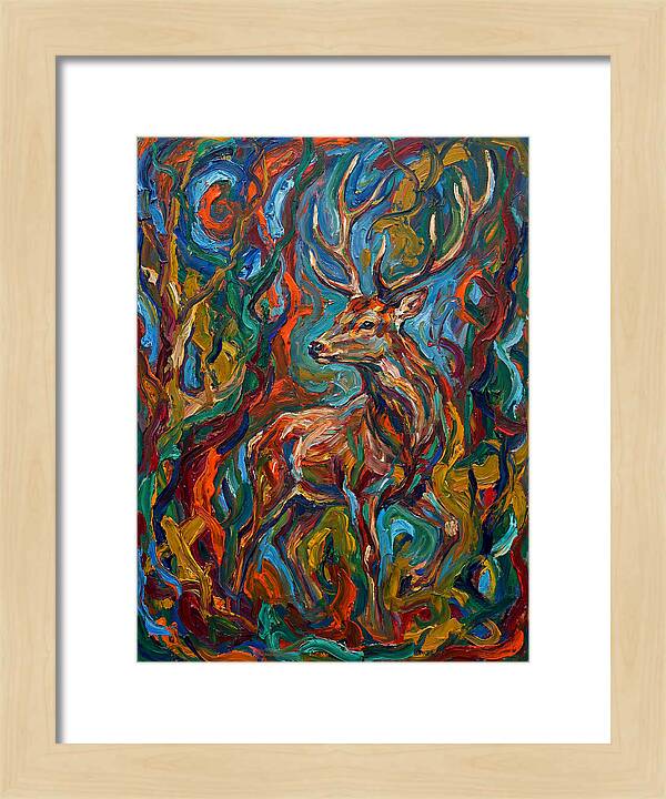 Sika Deer In Expressionist Colors