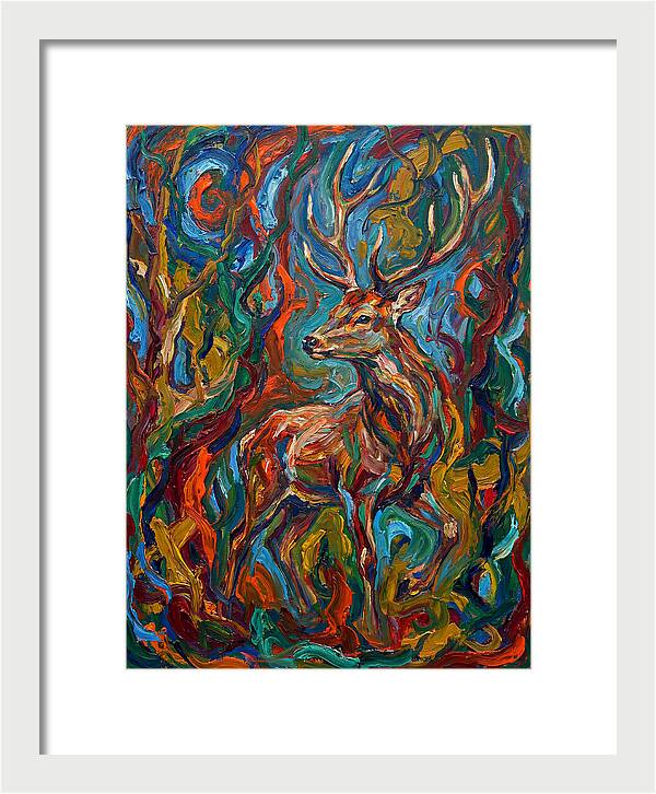 Sika Deer In Expressionist Colors