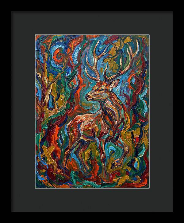 Sika Deer In Expressionist Colors