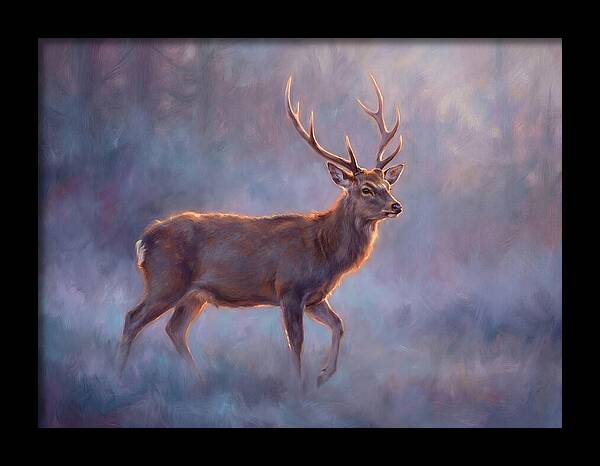 Sika Deer In Twilight