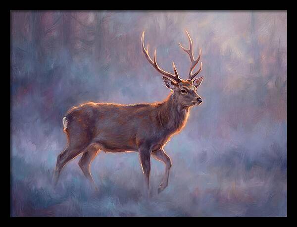 Sika Deer In Twilight