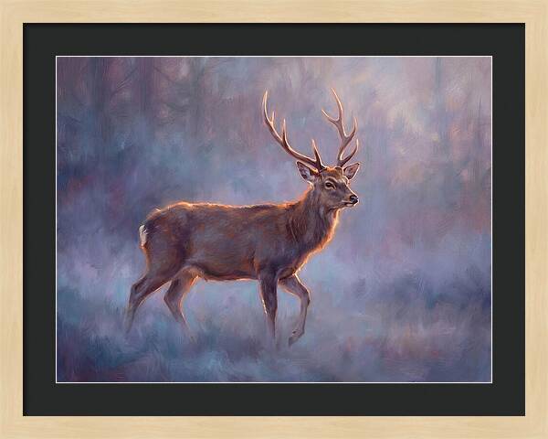 Sika Deer In Twilight