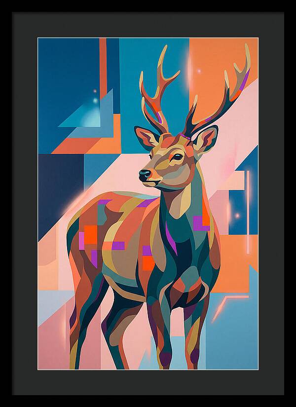 Sika Deer In Vibrant Colors