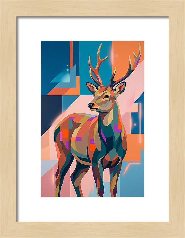 Sika Deer In Vibrant Colors