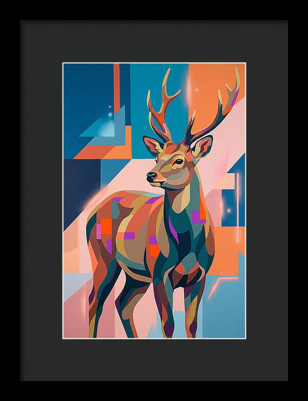 Sika Deer In Vibrant Colors