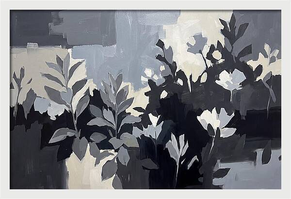 Silver Garden With Grey Leafed Plants