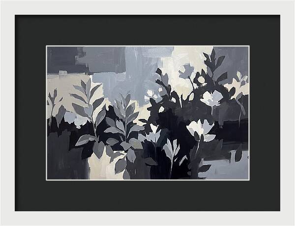 Silver Garden With Grey Leafed Plants