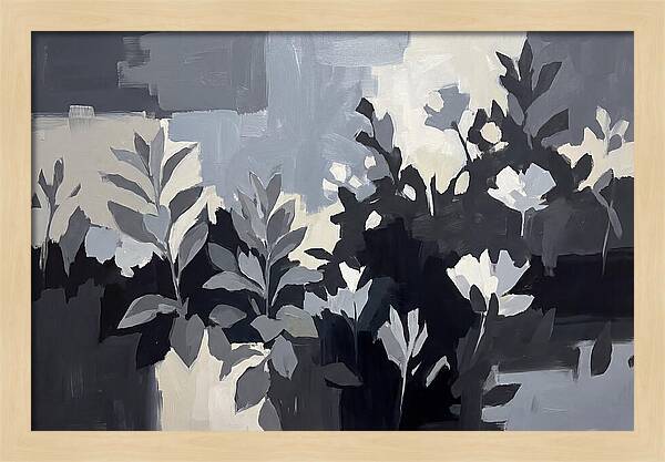 Silver Garden With Grey Leafed Plants