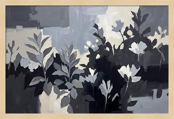 Silver Garden With Grey Leafed Plants