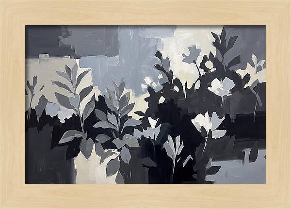 Silver Garden With Grey Leafed Plants