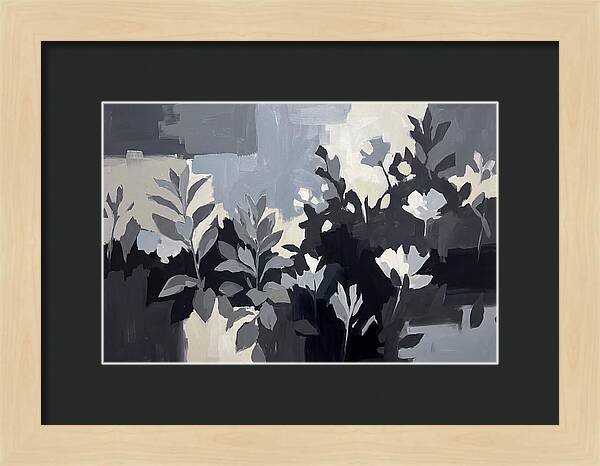 Silver Garden With Grey Leafed Plants