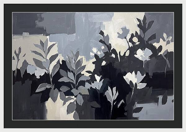 Silver Garden With Grey Leafed Plants