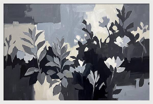 Silver Garden With Grey Leafed Plants