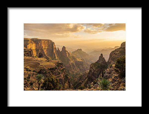 Simien Mountains At Golden Hour