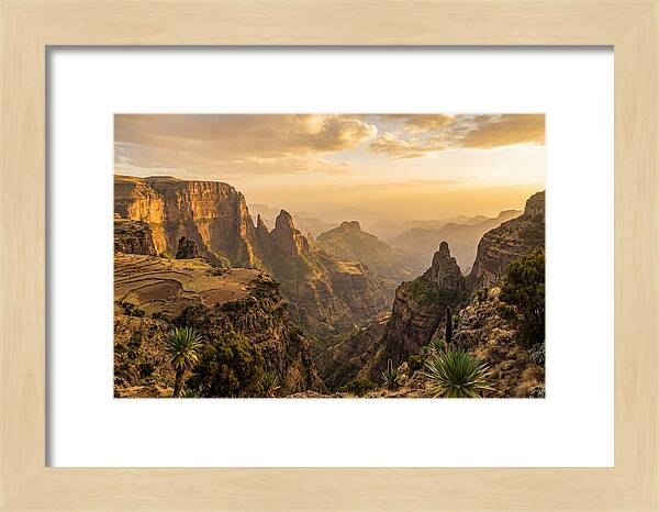 Simien Mountains At Golden Hour