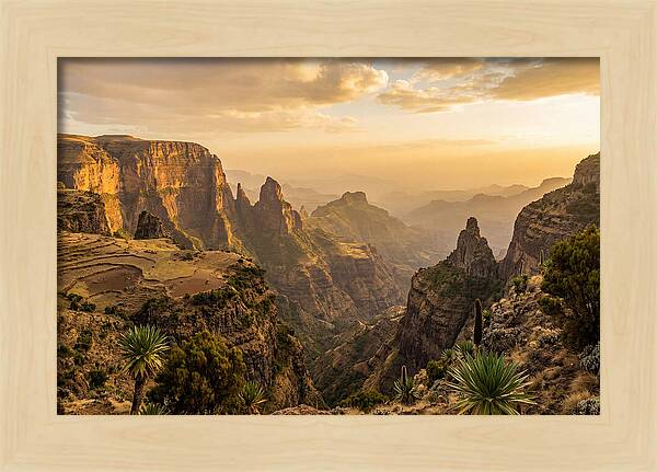 Simien Mountains At Golden Hour