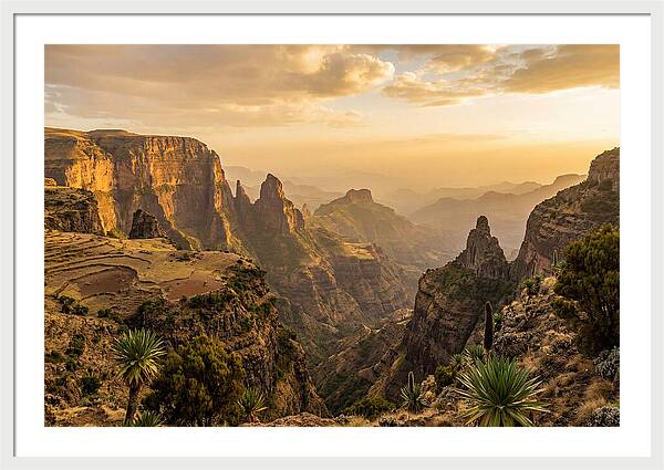 Simien Mountains At Golden Hour