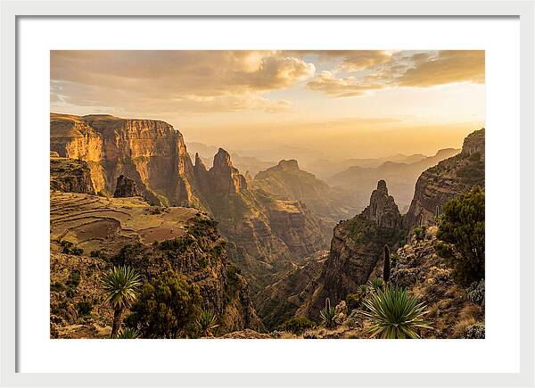 Simien Mountains At Golden Hour