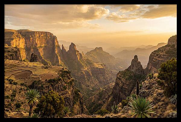 Simien Mountains At Golden Hour