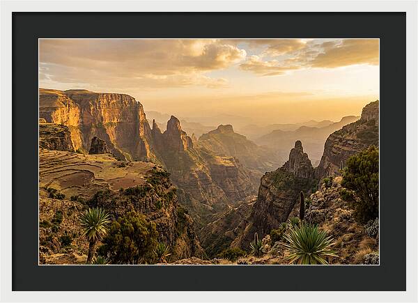 Simien Mountains At Golden Hour
