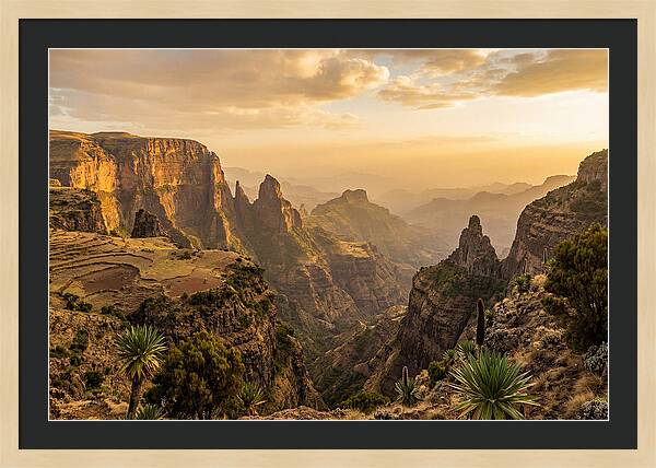 Simien Mountains At Golden Hour