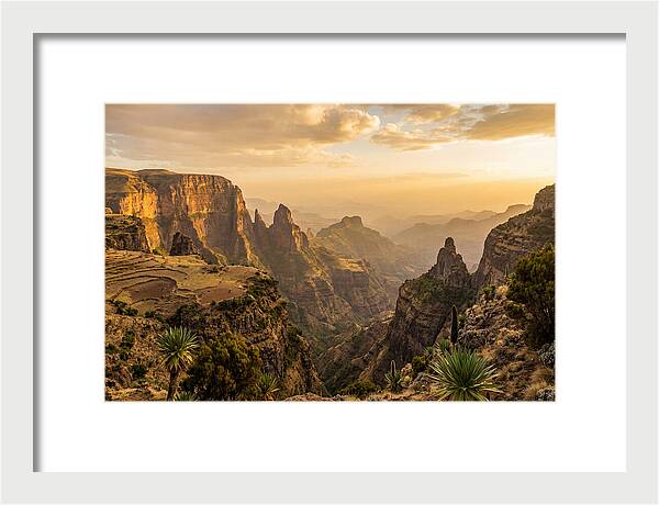 Simien Mountains At Golden Hour