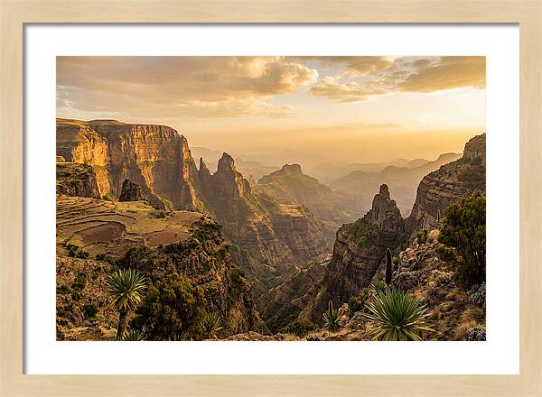 Simien Mountains At Golden Hour