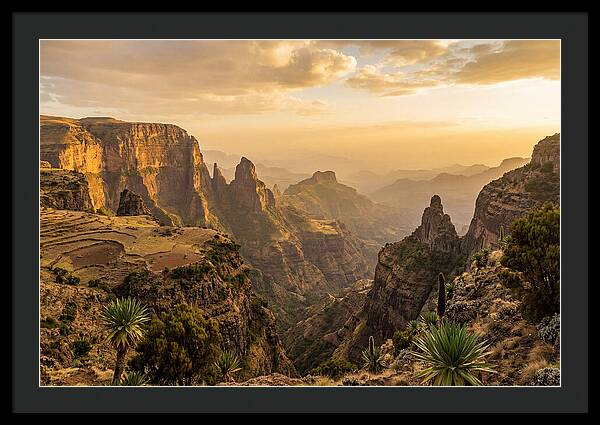 Simien Mountains At Golden Hour