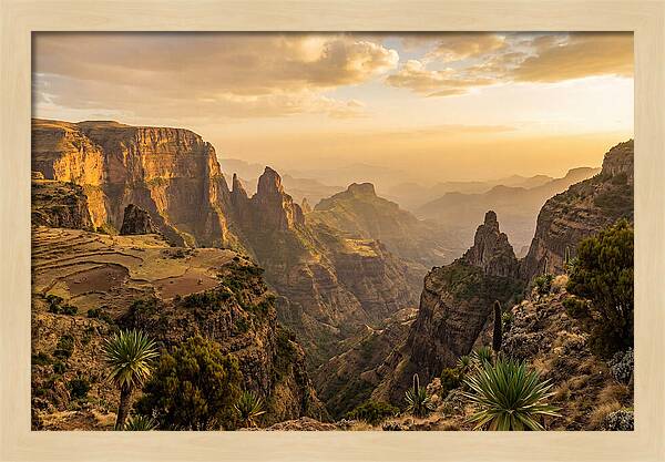 Simien Mountains At Golden Hour