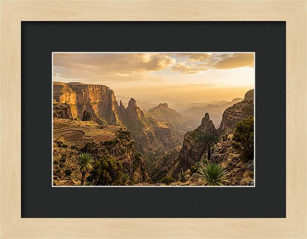 Simien Mountains At Golden Hour