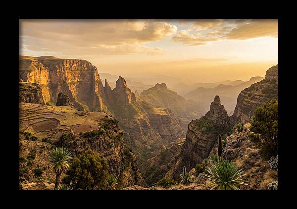 Simien Mountains At Golden Hour