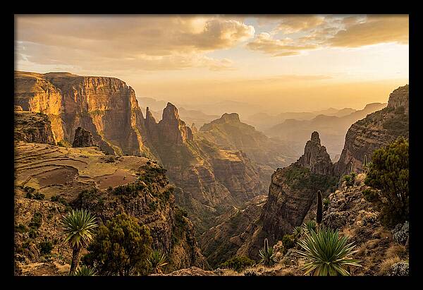 Simien Mountains At Golden Hour