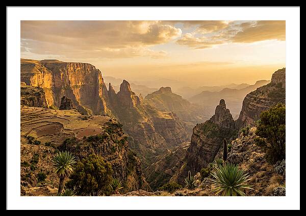 Simien Mountains At Golden Hour
