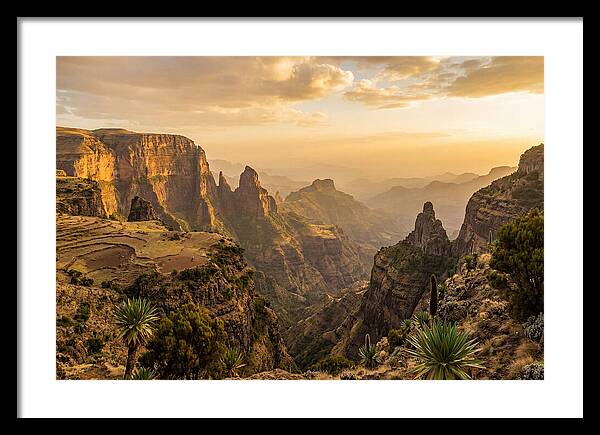 Simien Mountains At Golden Hour