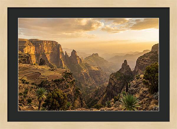 Simien Mountains At Golden Hour