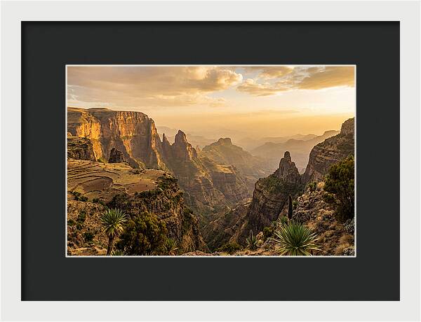 Simien Mountains At Golden Hour