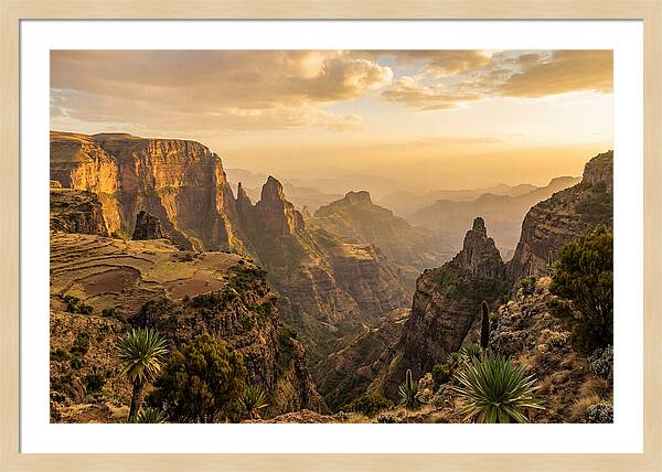 Simien Mountains At Golden Hour