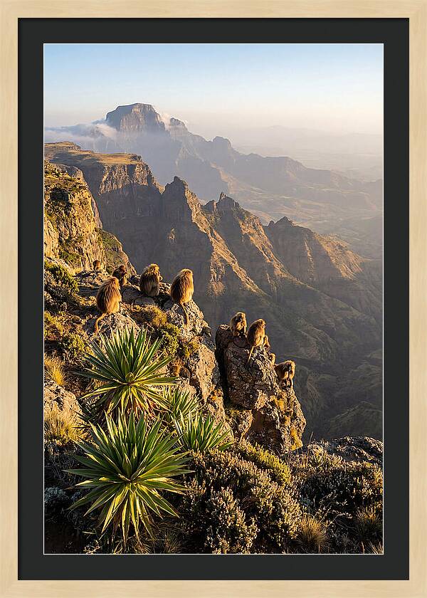 Simien Mountains At Sunrise