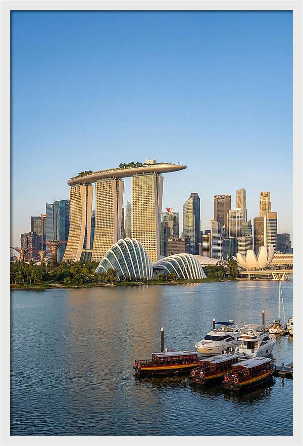 Singapore Skyline Reflections