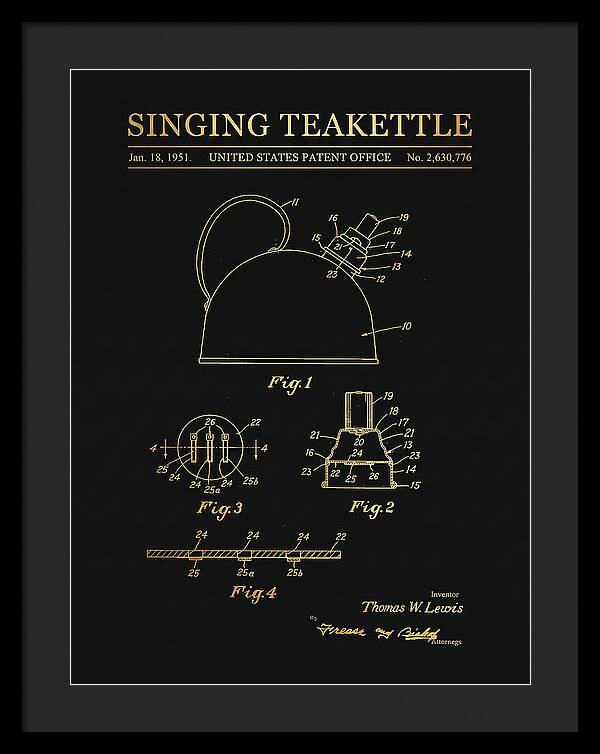 Singing Teakettle Gold Patent Us2630776a