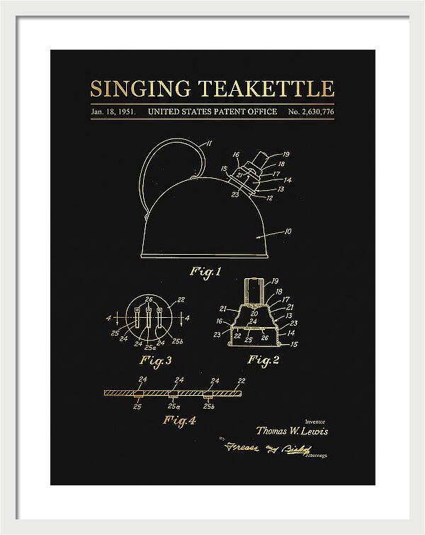 Singing Teakettle Gold Patent Us2630776a
