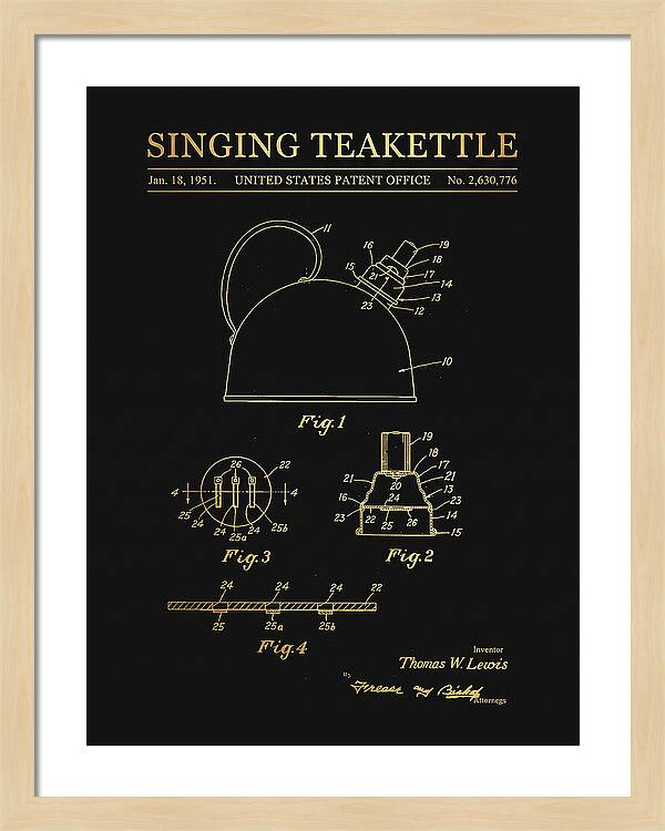Singing Teakettle Gold Patent Us2630776a