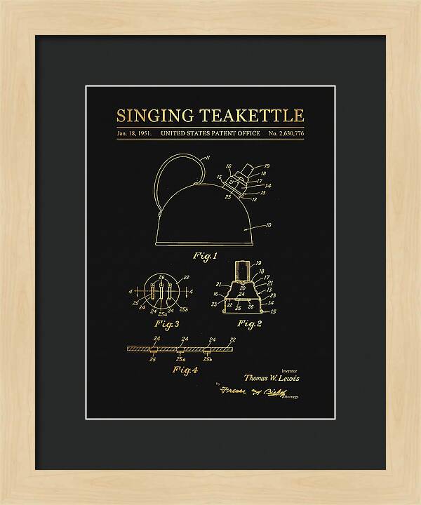 Singing Teakettle Gold Patent Us2630776a