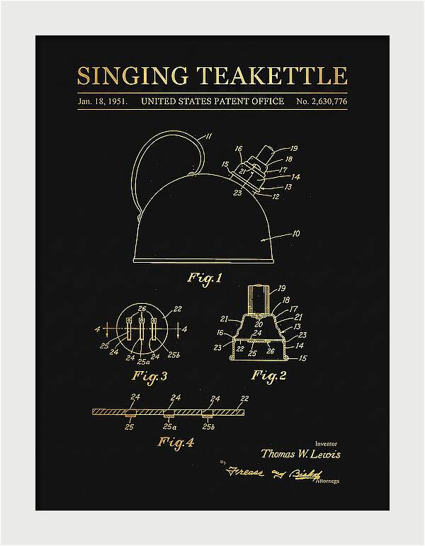 Singing Teakettle Gold Patent Us2630776a