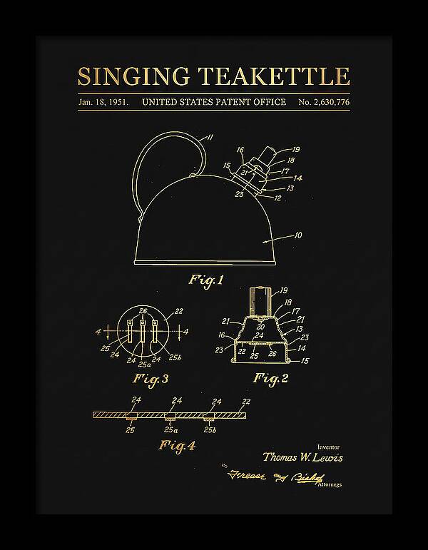 Singing Teakettle Gold Patent Us2630776a