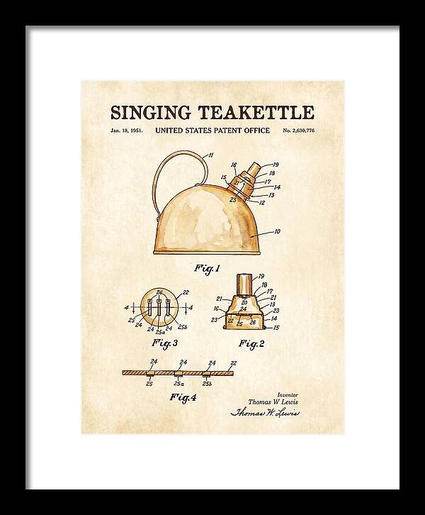 Singing Teakettle Watercolor Patent Us2630776a