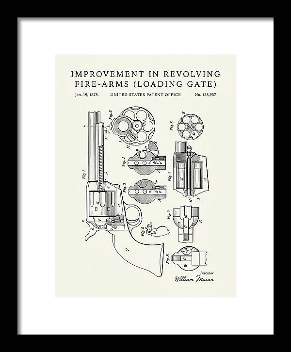 Single Action Revolver Loading Gate Colt Minimalist Patent Us158957