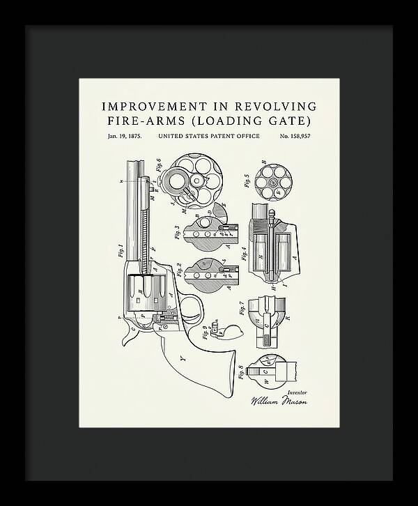 Single Action Revolver Loading Gate Colt Minimalist Patent Us158957